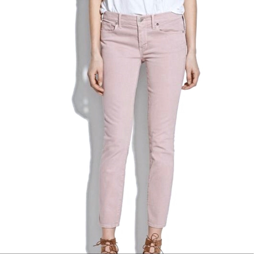 Madewell Garment Dyed Skinny Jeans - Vintage Mauve, 28